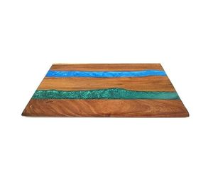 Planche à découper durable en bois et résine, alliant pin compressé et résine de qualité alimentaire, résistante aux fissures et lavable au lave-vaisselle - Product Image 3