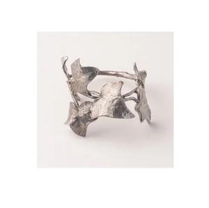 Anillo de servilleta Chapado en plata de diseño lujoso, Decoración de mesa de boda, soporte de servilleta moderno y clásico, anillo de servilleta de calidad confiable - Product Image 1