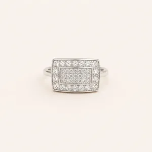 Anillo Regal Frame - Anillo Ajustable de Moda Hip Hop con Corte Princesa - Product Image 4