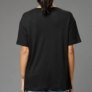 Camiseta de manga corta de algodón 100% ajustada informal de verano para mujer de marca transpirable ropa de calle de ajuste Regular - Product Image 2