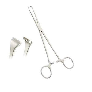 Manual Stainless Steel Ratcheted Forceps with Serrated Jaws for Firm Hold CE Certified <b>Surgical</b> Instrument - Product Image 5