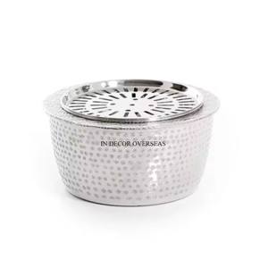 Suministros de utensilios de cocina Dallah chapados en oro de alta calidad de diseñador elegante de metal pulido y resistente de plata brillante de acero inoxidable - Product Image 6