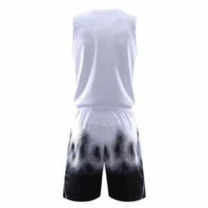 Uniforme de basket-ball respirant de haute qualité pour hommes 100% Logo avant en polyester pour les sports d'été en gros nouvel ensemble de vêtements de sport - Product Image 6