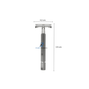 Rasoir de sécurité à double tranchant en acier inoxydable durable, outil de toilettage traditionnel de haute qualité pour la coupe de la barbe des hommes - Product Image 2