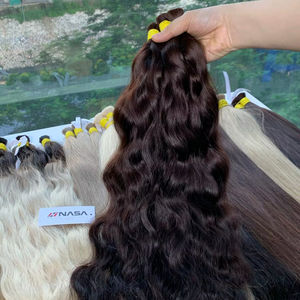 Tendance #3 Couleur Ondulée En Vrac Qualité Premium En Gros Vietnamien Extensions De Cheveux Humains Bruts 60cm - Product Image 1