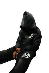 Ensemble de survêtements unisexes 2026 personnalisés pour l'hiver, imprimés, décontractés, confortables, avec fermeture éclair, deux pièces, pour l'entraînement et le jogging - Product Image 3