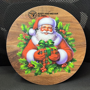 Alfombrillas Redondas de Madera Esmaltada de Lujo, No Tóxicas, Ecológicas, Regalo Único de Santa, Idea de Regalo Navideño, Buen Precio, Suministro Directo de Fábrica - Product Image 6