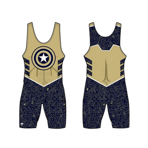 2025 High Quality Lightweight Quick Dry Breathable Spandex/Polyester Adult Pro Wrestling Singlet <b>Cheap</b> Price Wholesale - Product Image 4