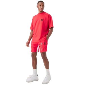 Ensemble d'entraînement décontracté unisexe pour hommes, tricoté, séchage rapide, avec logo personnalisé, short de sport respirant et t-shirt de fitness – Nouvelle collection été active - Product Image 1