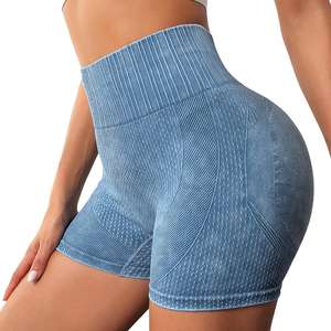 Pantalones cortos de motorista de cintura alta para mujer, ajustados y transpirables de color sólido para entrenamiento y ropa informal, gran oferta - Product Image 3