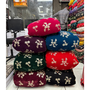 Tela de Terciopelo de Diseño para Vestidos de Fiesta, Lehenga, Saree y Vestidos de Noche, Calidad de Lujo - Product Image 4