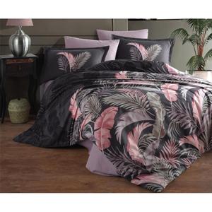 Classy Ranforce Juego de funda nórdica doble Hena V1 Antracita Diseño elegante para un sueño cómodo - Product Image 1