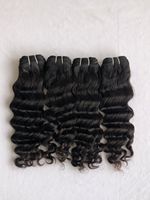 Produk penjualan laris ekspor pada harga grosir pemanjangan rambut manusia gelombang dalam longgar 14 "Virgin India kutikula 100%
