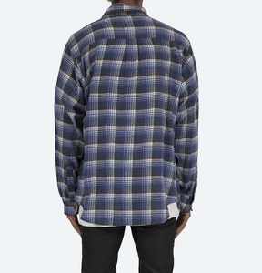 Camisas transpirables para hombre, camisas populares de franela a cuadros verdes y azules, ropa informal, camisas de franela de ajuste Regular de marca personalizada - Product Image 4