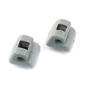 BSR502 2 Piezas Ganchos para Visera Parasol Color Gris para W123 W124 W126 W201 190 W140 - Product Image 1