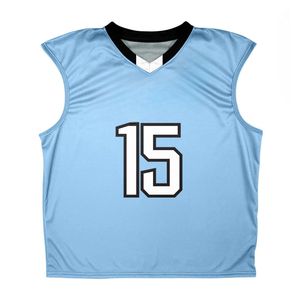 Camiseta sin mangas ligera de Lacrosse para hombres jóvenes, camiseta sin mangas de malla de juego de diseño personalizado Reversible - Product Image 3