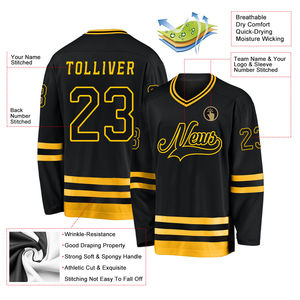 Maillot de hockey sur glace personnalisé en gros, de haute qualité, pour hommes, sublimation, respirant, séchage rapide, lavé - Product Image 4