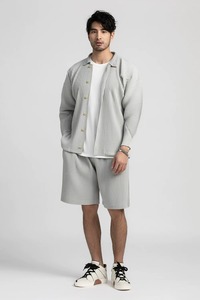 Polyester/Cotton Men's High Quality Eco-Friendly Breathable Solid Canvas Fitness <b>Shorts</b> Casual Side Pockets <b>Zip</b> Outdoor Running - Product Image 3