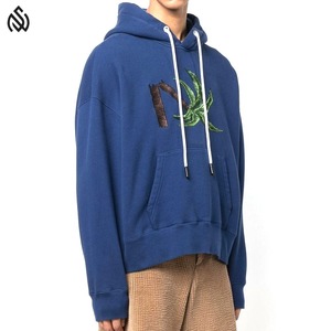 เสื้อฮู้ดปักลายสำหรับผู้ชายเสื้อฮู้ดปักผ้ากำมะหยี่ดีไซน์ใหม่ - Product Image 4