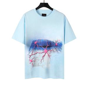 เสื้อยืดฮิปฮอปยูนิเซ็กส์แนวสตรีทโอเวอร์ไซส์พร้อมกราฟิกศิลปะผ้าฝ้ายนุ่มใส่สบายสำหรับใส่ในชีวิตประจำวัน - Product Image 1