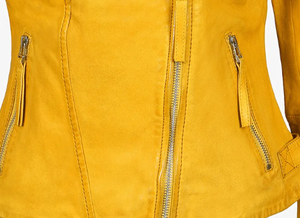 Nueva chaqueta de cuero de alta calidad para damas de diseño de moda para mujeres - Product Image 3