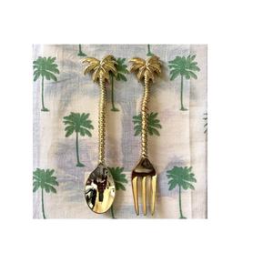 Cuillère en métal en laiton avec poignée en forme d'ananas pour taille personnalisée avec cuillère/fourchette/couteau à beurre en laiton de taille différente - Product Image 2