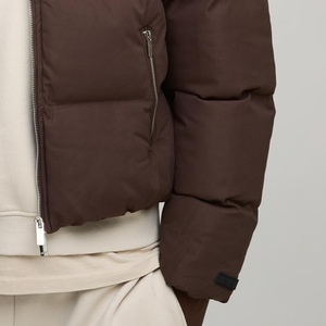 Chaqueta Acolchada de Cuero Extra Grande para Hombre, Cálida para Invierno, Cuello Alto, Estilo Casual, Hip Hop, Streetwear, Chaqueta de Burbujas - Product Image 6