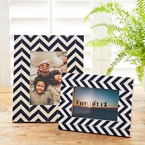 Cadre photo de luxe en incrustation d'os Indigo fait à la main porte-photo de qualité supérieure pour chambre salon décoration unique de la maison - Product Image 2