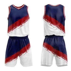 Conjunto de Uniforme de Baloncesto Personalizado Unisex al por Mayor, 100% Poliéster, Talla Grande, Transpirable, de Secado Rápido, Antibacteriano, Sublimado - Product Image 5