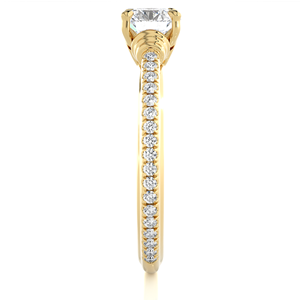 Personalizado Gia Igi certificado Cvd Lab crecido creado diamante 10K 14K 18K anillo de compromiso de oro amarillo corte redondo - Product Image 6