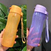 Bouteille d'eau écologique Tupperware 500ml haute qualité PP matière plastique vierge coffre-fort a sangle pour Sport Trekking travail école