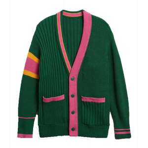 Cárdigan de punto personalizado Sigma Sorority, suéter hecho de algodón acrílico y mezclas de algodón, proveedor de cárdigan de etiqueta privada - Product Image 1