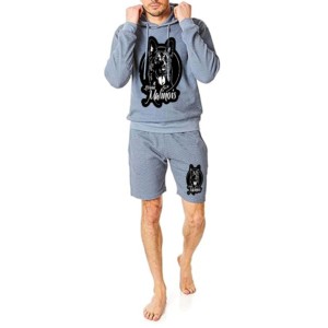 Vente en gros Ensemble 2 pièces de sweats à capuche et de shorts décontractés pour homme Ensemble de sweat-shirt Ensemble de sweats à manches longues pour homme avec logo personnalisé pour garçons - Product Image 1