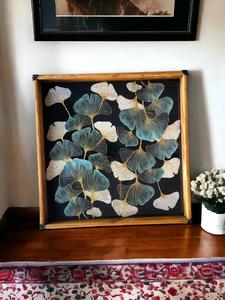 ถาดเสิร์ฟอาหารจานไม้เคลือบรูปใบแปะก๊วยถาดใส่อาหารเรียกน้ำย่อยในห้องครัวสุดชิคของตกแต่งบ้านที่มีเอกลักษณ์ไอเดียของขวัญที่ใส่ใจ - Product Image 2