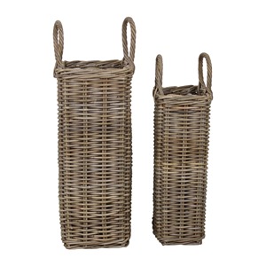 Juego de 2 Cestas Rectangulares Largas de Ratán, Hechas a Mano, Cestas de Almacenamiento, Venta al por Mayor, Ecológicas, Hechas en Vietnam - Product Image 2