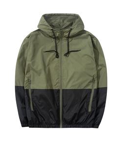 Chaqueta Impermeable Ligera para Hombre, Cortavientos, con Cierre de Cremallera y Bolsillos para Protección en Todo Tipo de Clima - Product Image 1