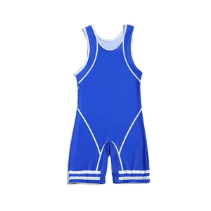 Venta al por mayor OEM talla grande adultos Lucha Libre uniforme levantamiento de pesas medias personalizadas ropa lucha camisetas para hombres - Product Image 1