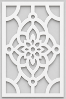 Panneau de séparation de pièce en PVC découpé CNC décoratif moderne Mandala Bloom 800 x 1200 mm résistant aux UV multifonctionnel