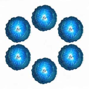 แผ่นรองแก้วเรซิ่นขัดเงา ผิวเรียบ คุณภาพสูง สำหรับวางเครื่องดื่มอย่างปลอดภัยและมั่นคง สไตล์โบฮีเมียน - Product Image 3