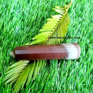 Baguette en cristal de pierre de lune à facettes naturelles fabriquées à la main pierre précieuse de quartz semi-précieux chakra de quartz rose pierre artisanale de jade de guérison - Product Image 5