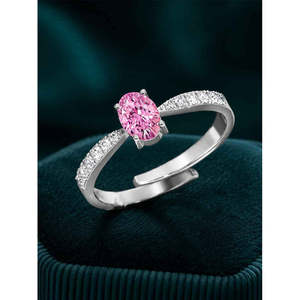 Anillos de Plata de Ley 925 de Primera Calidad para Mujer, Corte Ovalado, con Circonita o Perla, con Baño de Rodio, Joyería para Hombre - Product Image 2