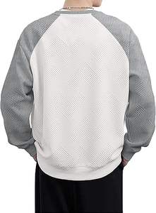 Sweatshirts en éponge française personnalisables de haute qualité pour hommes, vente en gros teinte unie pour les méthodes d'impression numérique d'hiver - Product Image 4