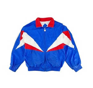 เสื้อแจ็คเก็ตวินเทจทรงสปอร์ตแบบมีซิปและคอตั้งสำหรับผู้ชาย ผ้าไนลอนระบายอากาศ กันลม ไซส์ใหญ่ เหมาะสำหรับฤดูร้อน - Product Image 1