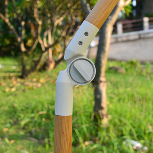 Parasol de <span class=keywords><strong>patio</strong></span> vintage francés-Sombrilla de playa de edición limitada con flecos, poste de madera e inclinación ajustable-Hecho en <span class=keywords><strong>China</strong></span> - Product Image 3