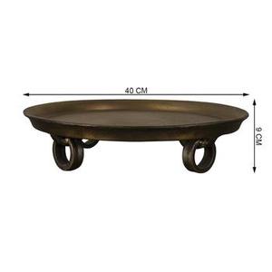 Plateau décoratif rond luxueux pour la décoration de la maison et de la table, plateau de service, exportateur en gros dans le monde entier - Product Image 5