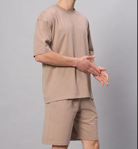 Conjunto de Camiseta y Pantalones Cortos de Algodón de Alta Calidad para Hombre 2026, Ropa Casual Transpirable con Chándal de Verano a Juego de 2 Piezas - Product Image 4