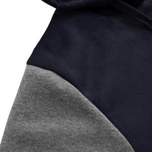 เสื้อฮู้ดแบบสวมศีรษะแขนยาวผ้าฝ้าย100% แห้งเร็วเสื้อฮู้ดแบบมีซิปเก็บอุณหภูมิน้ำหนักเบาสำหรับฤดูหนาว - Product Image 4