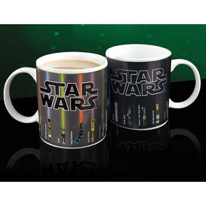 แก้วเซรามิกทำมือลายสตาร์วอร์ส น่ารัก ขนาด 600 มล. แก้วเก็บความร้อน ลายดาบไลท์เซเบอร์ ใช้กับเครื่องล้างจานและไมโครเวฟได้ พร้อมช้อน ของขวัญสุดพิเศษ - Product Image 2