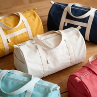 Sac de sport roulant personnalisé avec logo, en toile zippée, motif rayé coloré, idéal pour la plage et les voyages, nouveau modèle premium
