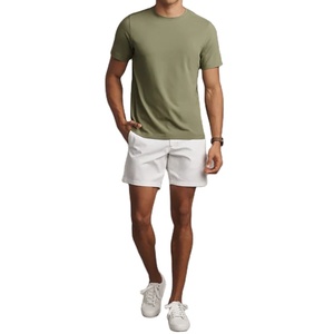 T-shirts en coton bio pour hommes de qualité supérieure, écologiques, vierges, en bambou, vente en gros, coupe de sport, 210 g/m² - Product Image 6